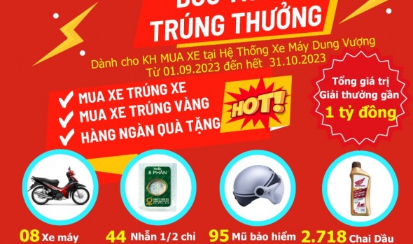 MUA XE TRÚNG XE - MUA XE TRÚNG VÀNG - HÀNG NGÀN QUÀ TẶNG