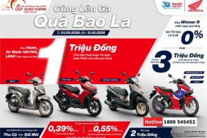 CÙNG LÊN GA – QUÀ BAO LA MUA HONDA, RINH QUÀ CỰC ĐÃ!