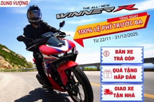 KHUYẾN MẠI KHỦNG WINNER R – TẶNG NGAY 100% LỆ PHÍ TRƯỚC BẠ