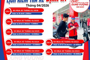 LỊCH KIỂM TRA XE ĐỊNH KỲ THÁNG 4.2026 – ĐỪNG BỎ LỠ!