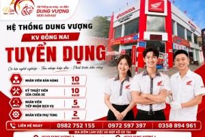DUNG VƯỢNG ĐỒNG NAI TUYỂN DỤNG – NHIỀU VỊ TRÍ, NHIỀU CƠ HỘI VIỆC LÀM!