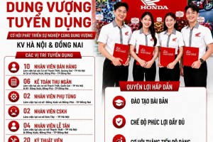 DUNG VƯỢNG TUYỂN DỤNG – KHU VỰC  HÀ NỘI VÀ ĐỒNG NAI