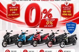 SỞ HỮU HONDA VARIO 125 NGAY HÔM NAY – TRẢ GÓP LÃI SUẤT 0%